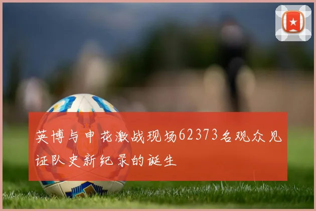 英博与申花激战现场62373名观众见证队史新纪录的诞生